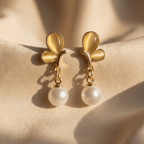 The Golden Butterfly Cat-Eye Drops