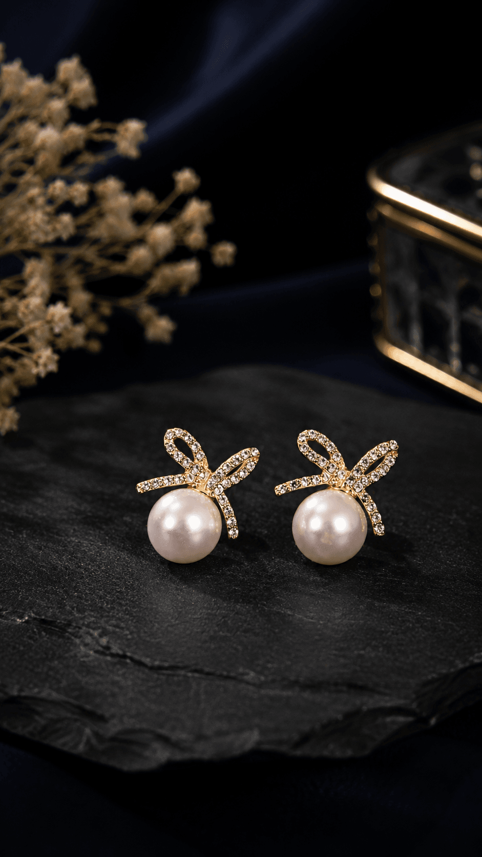 Silver Ribbon Sparkle Studs Silver Ribbon Sparkle Studs