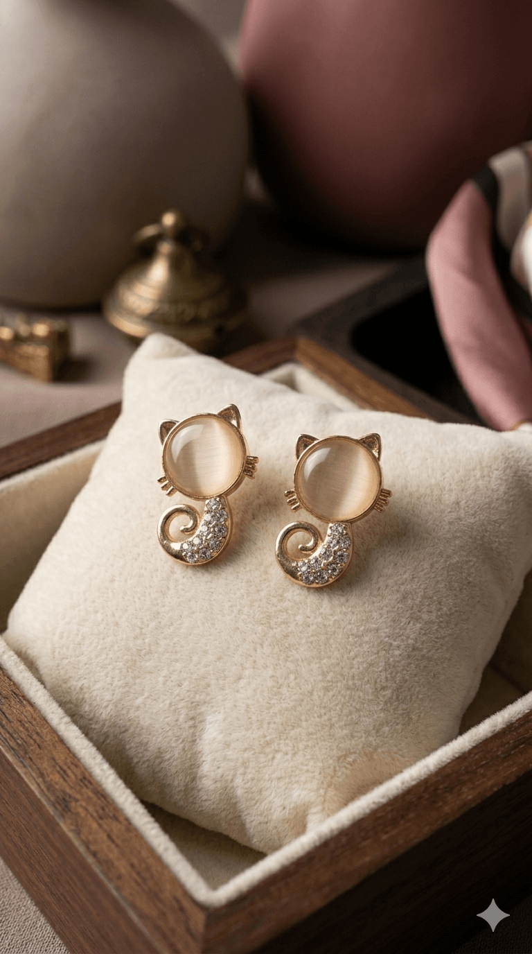 Cute Kitten Glow Studs Cute Kitten Glow Studs