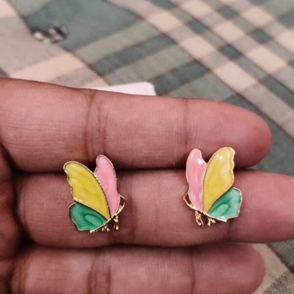 Colorful Butterfly Studs